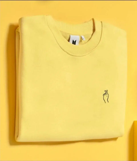 Selling BTS merchandise embroidered sweatshirt t-shirt.