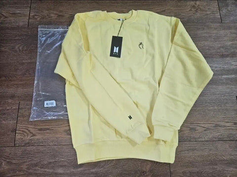 Selling BTS merchandise embroidered sweatshirt t-shirt.