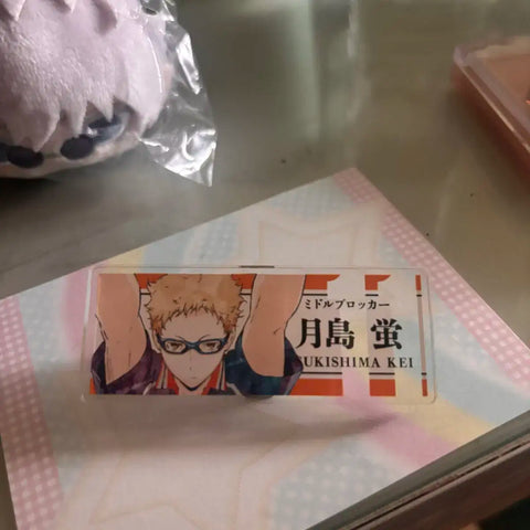 Haikyuu Tsukishima Tsukki Acrylic Name Tag