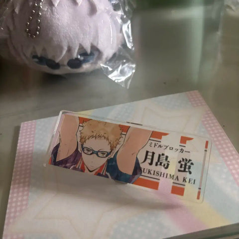 Haikyuu Tsukishima Tsukki Acrylic Name Tag