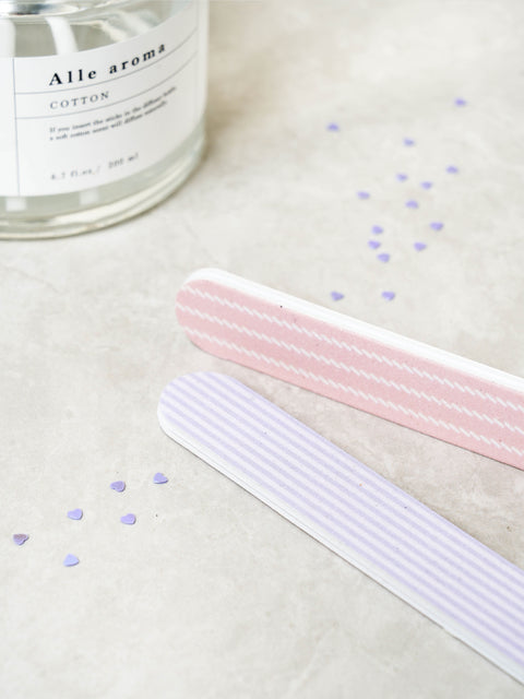 [✈️KOREA] Daiso - Stripe Nail File 2P