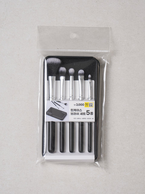 [✈️KOREA] Daiso - Makeup Brush 5-Piece Set