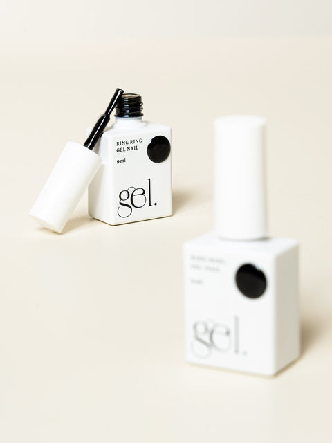 [✈️KOREA] Daiso - Ring Ring One-Step Gel Nail 9 ml Midnight Black