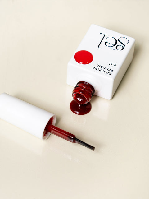 [✈️KOREA] Daiso - Ring Ring One-Step Gel Nail 9 ml Urban Red