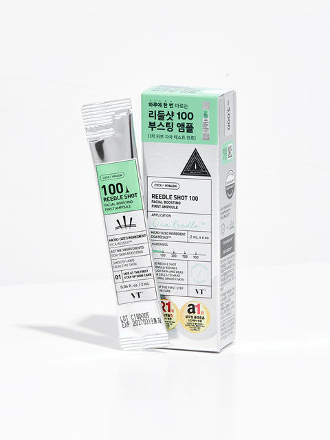 [✈️KOREA] Daiso - VT Reedle Shot 100 Facial Boosting First Ampoule 2ml*6pcs