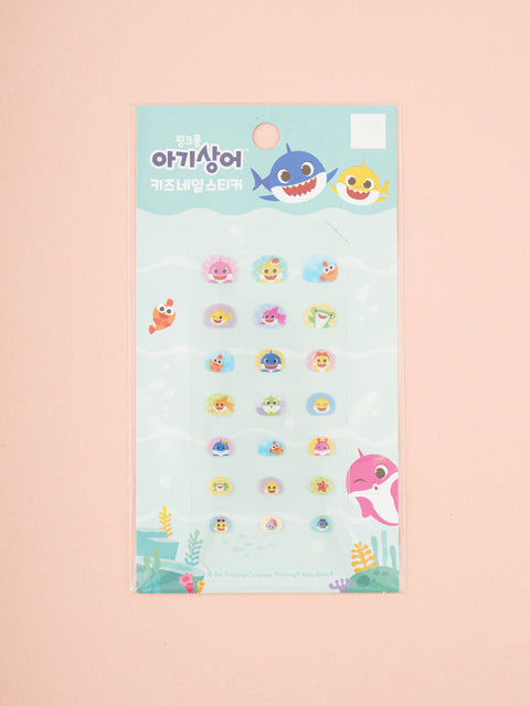 [✈️KOREA] Daiso - Pinkfong Baby Shark Kids Nail Stickers