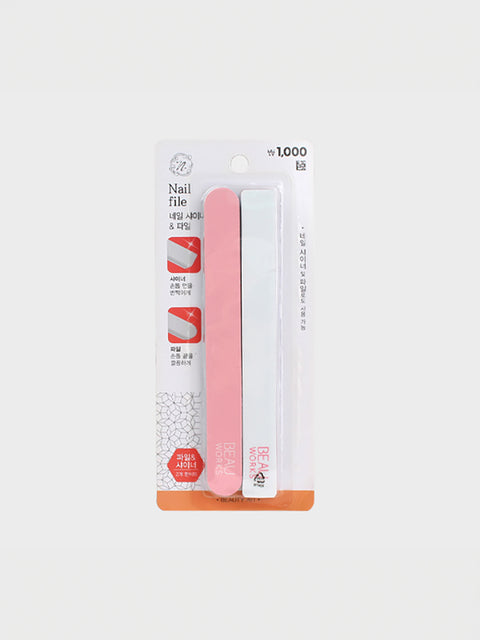 [✈️KOREA] Daiso - Nail Shiner, Nail File Set 2pcs