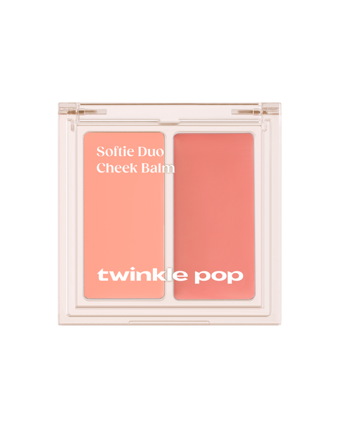 [✈️KOREA] Daiso - [02 Peach Mousse] Twinkle Pop Softie Duo Cheek Balm by CLIO