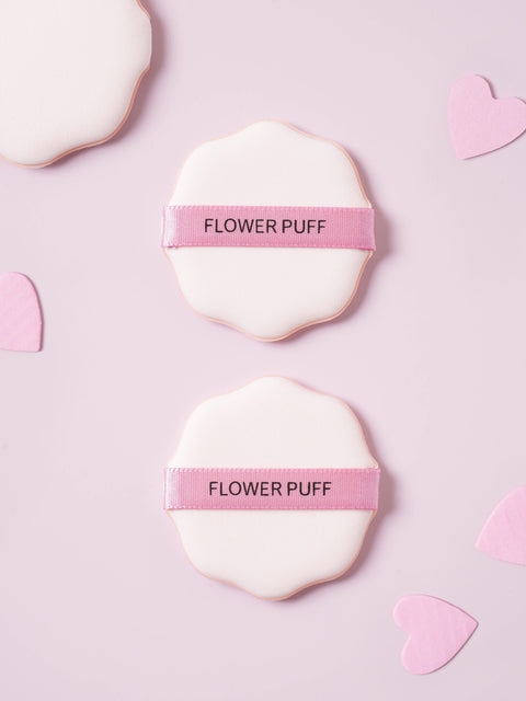[✈️KOREA] Daiso - Flower-shaped Puffs 2 pcs