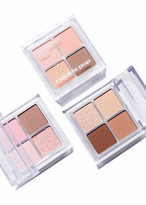 [✈️KOREA] Daiso - Twinkle Pop Layering Mood Palette (01 Pink Selection) by CLIO