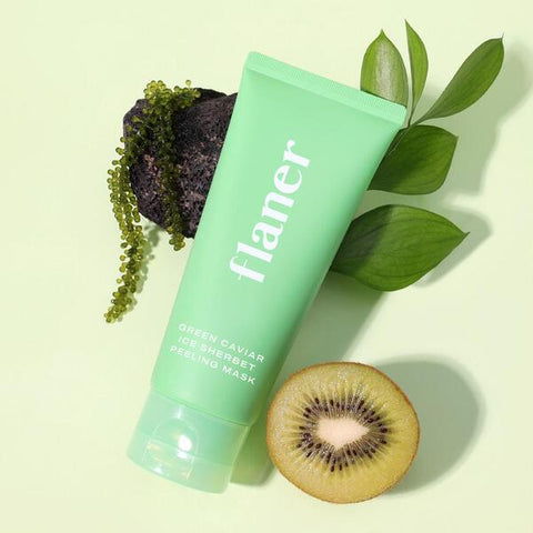 [✈️KOREA] Flaner - Green Caviar Ice Sherbet Peeling Mask FLANER GREEN CAVIAR ICE SHERBET PEELING MASK