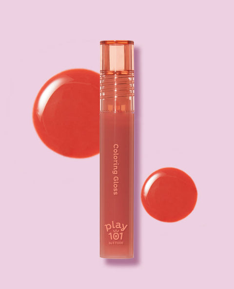 [✈️KOREA] Daiso - [01 Dewy Peach] Play 101 by Etude Coloring Gloss