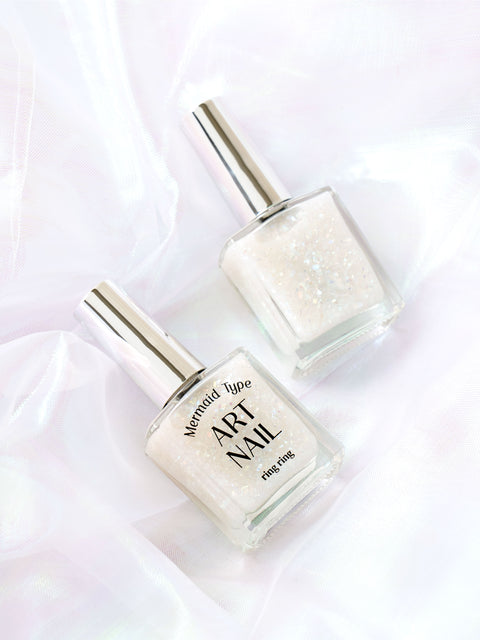 [✈️KOREA] Daiso - Ring Ring Art Nail 13 ml Mermaid White