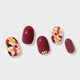 [✈️KOREA] Daiso - Kiss New York Gelloop Mimi Gel Nail 24pcs (Burgundy Petal)