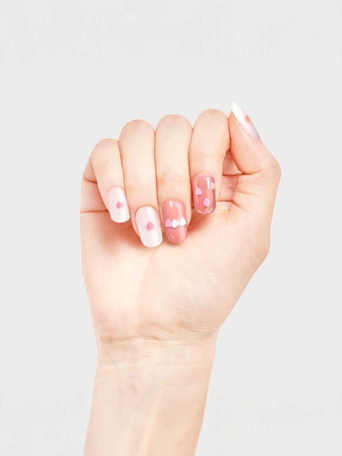[✈️KOREA] Daiso - Mini Heart Nail Art Decoration 6 Types (Includes Case)