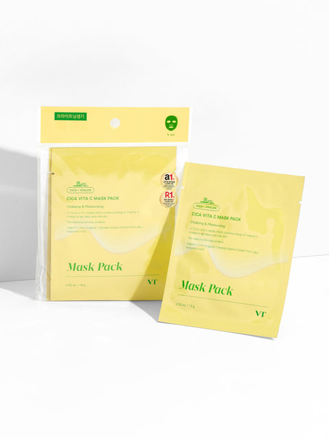 [✈️KOREA] Daiso - VT Cica Vita C Mask Pack 4 Sheets