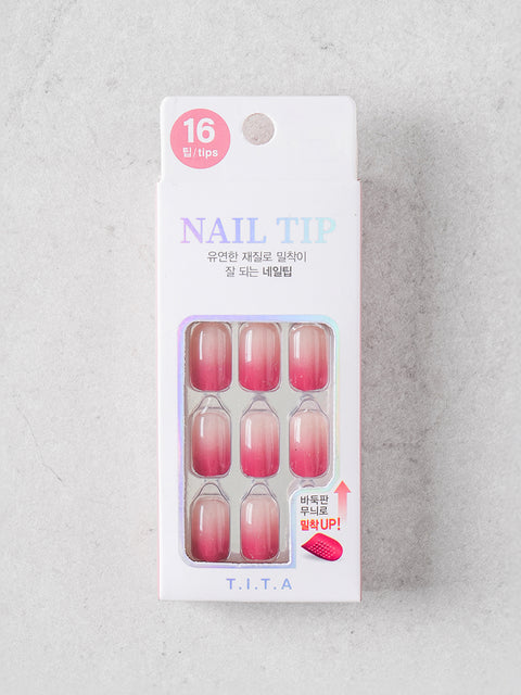 [✈️KOREA] Daiso - Gradient Nail Tips 16pcs #1