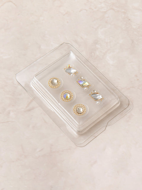 [✈️KOREA] Daiso - Big Parts Nail Stickers 6pcs