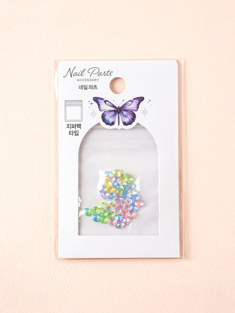 [✈️KOREA] Daiso - Rainbow Heart Nail Parts