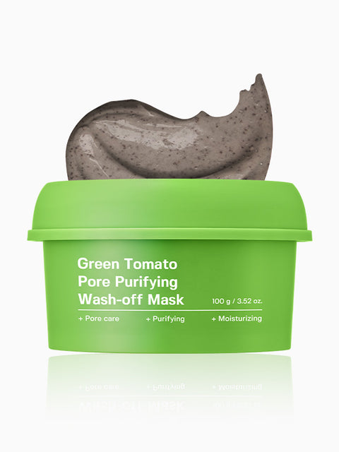 [✈️KOREA] Daiso - Ingredient Editor Green Tomato Pore Purifying Wash-Off Mask 100g