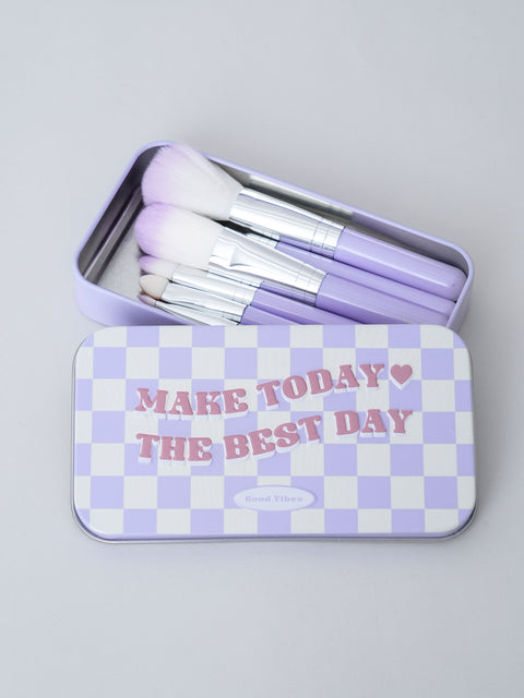 [✈️KOREA] Daiso - Mini Brush Set 7pcs in Tin Case