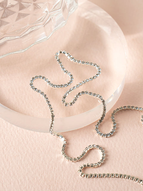 [✈️KOREA] Daiso - White Cubic Nail Chain (50cm)