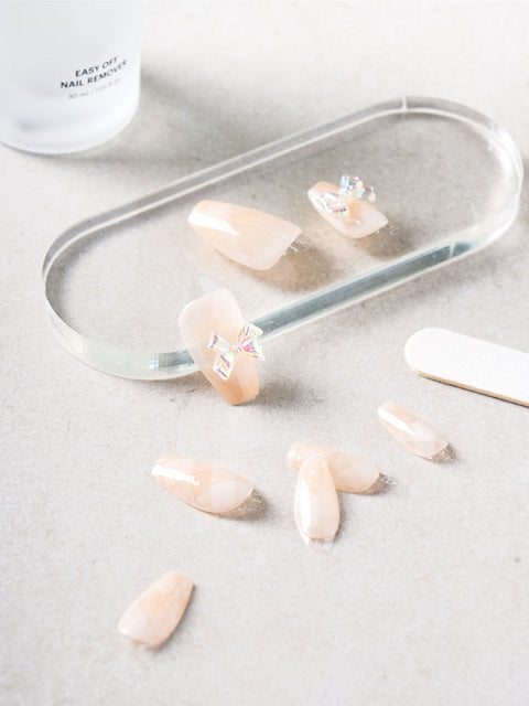 [✈️KOREA] Daiso - Ring Ring Coffin Art Nail Tips #1