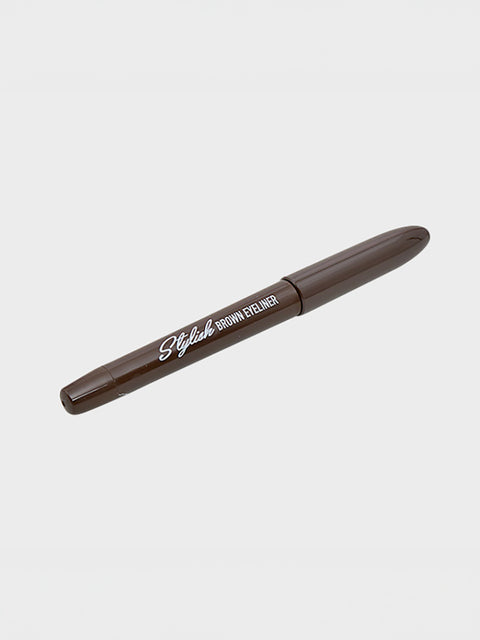 [✈️KOREA] Daiso - Stylish Brush Pen Eyeliner Brown