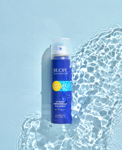 [✈️KOREA] Daiso - Recipe Sunmon Lab Calming Waterproof Sun Spray 70 ml