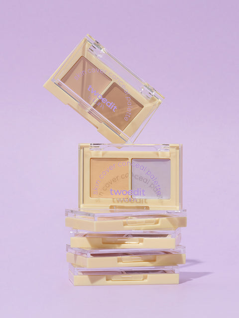 [✈️KOREA] Daiso - [Sunwoo's Pick] 2eedit by LUNA Skin Cover Conceal Palette (01 Tone Cover)