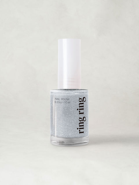 [✈️KOREA] Daiso - Ring Ring Glitter Nail 10 ml Flash Silver