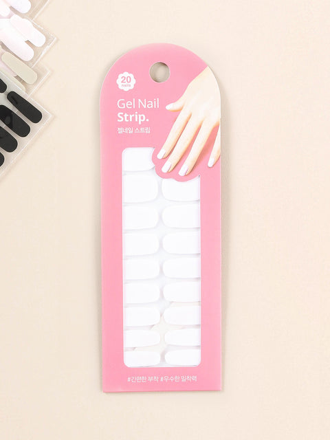 [✈️KOREA] Daiso - Gel Nail Strips 20 pcs (Solid Basic)