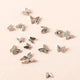 [✈️KOREA] Daiso - Silver Butterfly Nail Parts, 15 pieces
