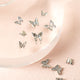 [✈️KOREA] Daiso - Silver Butterfly Nail Parts, 15 pieces