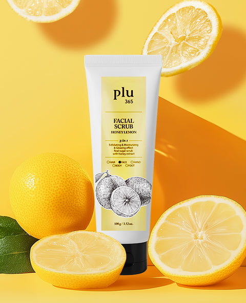 [✈️KOREA] Daiso - Plu365 Facial Scrub 100 g Honey Lemon Scent