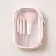 [✈️KOREA] Daiso - Mesh Pouch & Makeup Brush 4-Piece Set