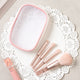 [✈️KOREA] Daiso - Mesh Pouch & Makeup Brush 4-Piece Set