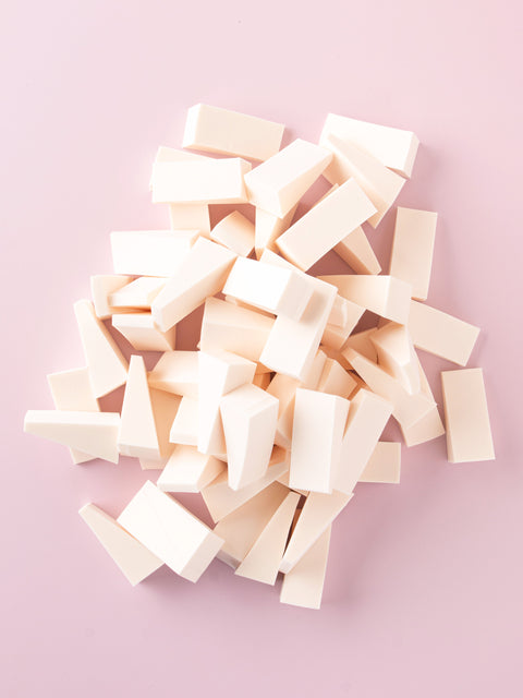 [✈️KOREA] Daiso - PU Triangle Puff Set (60P)