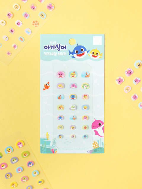 [✈️KOREA] Daiso - Pinkfong Baby Shark Kids Nail Stickers