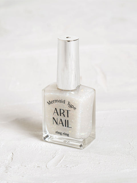 [✈️KOREA] Daiso - Ring Ring Art Nail 13 ml Mermaid White