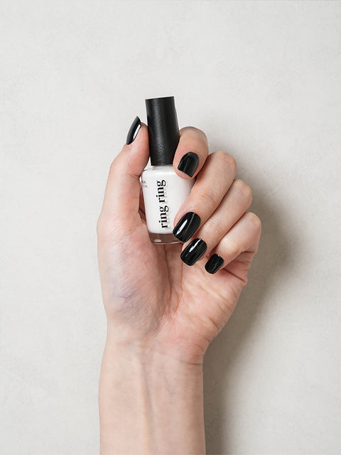 [✈️KOREA] Daiso - Solid Nail Tips 16pcs Deep Black
