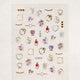 [✈️KOREA] Daiso - Stone Gold & Silver Foil Nail Stickers