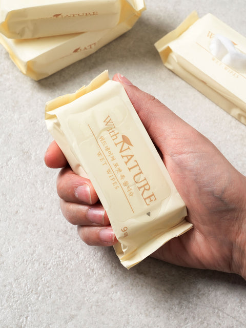 [✈️KOREA] Daiso - Mini Pocket Wet Wipes 9 sheets 4 pack