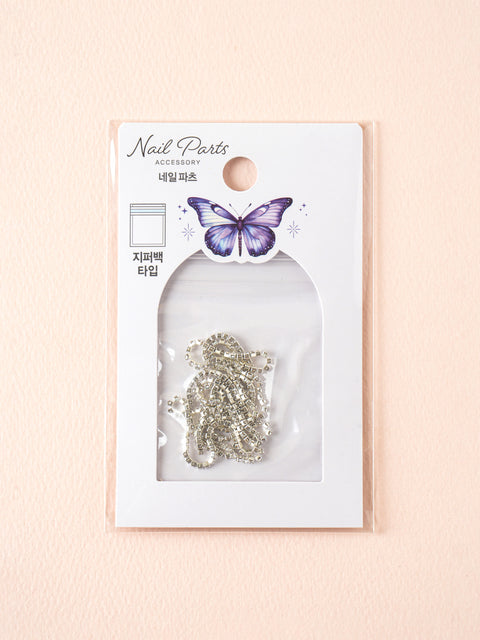 [✈️KOREA] Daiso - White Cubic Nail Chain (50cm)
