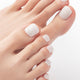 [✈️KOREA] Daiso - [White Shine] 25Y Too Cool For School Real Wear Pedi Tip 24pcs