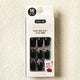 [✈️KOREA] Daiso - Solid Nail Tips 16pcs Deep Black