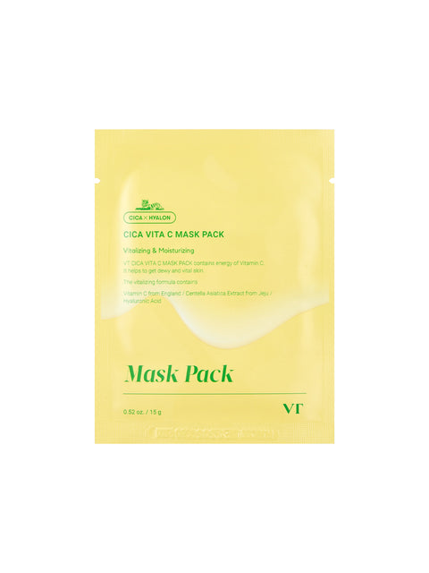 [✈️KOREA] Daiso - VT Cica Vita C Mask Pack 4 Sheets