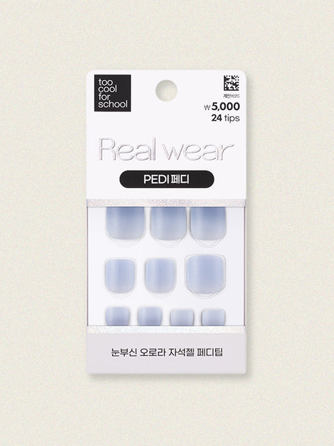[✈️KOREA] Daiso - [Dear Blue] 25Y Too Cool For School Real Wear Pedi Tip 24pcs