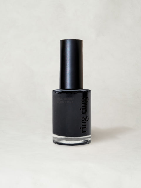 [✈️KOREA] Daiso - Ring Ring Solid Nail 10ml True Black