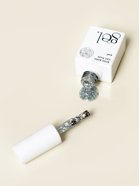 [✈️KOREA] Daiso - Ring Ring One-Step Gel Nail 9 ml Twinkle Silver